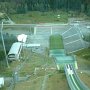 Die Schanze von oben im Aufzug.